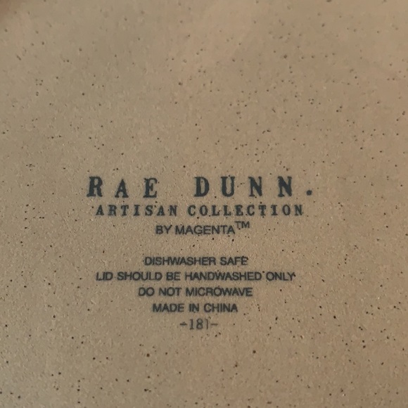 Rae Dunn CEREAL Canister with exposed clay base - Picture 7 of 7